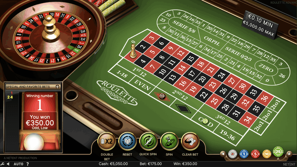 Roulette Advanced by NetEnt - 4